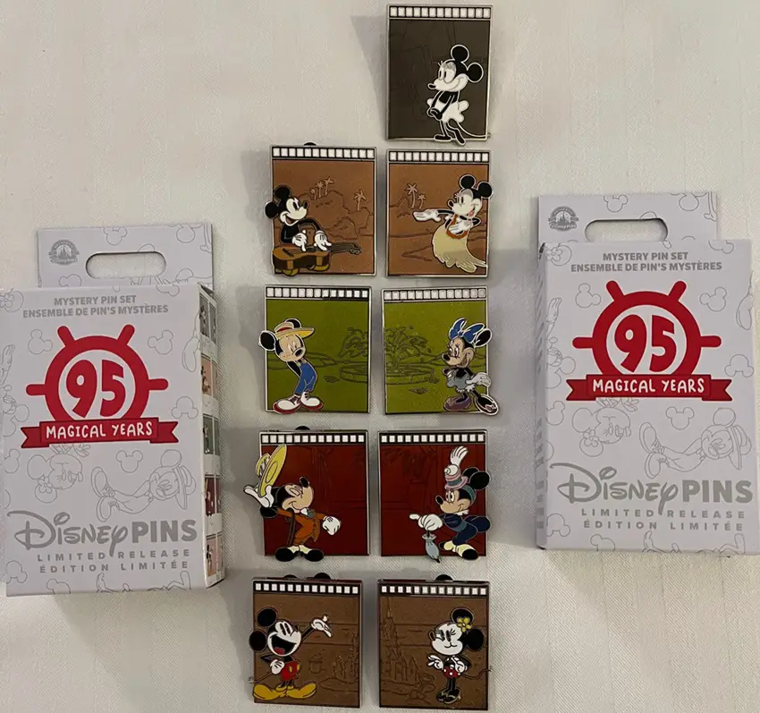 Mickey Mouse 95th Anniversary Mystery Pin Set