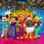 Mickey and Minnie Mouse along with The Three Caballeros Debut New Costumes for Disney ¡Viva Navidad! at Disney California Adventure Park