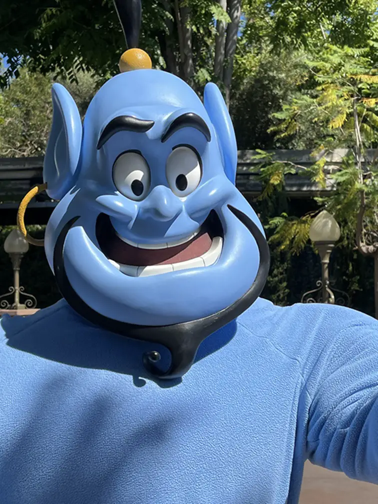 Disney's Aladdin in the Magic Happens parade at Disneyland