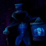 The Hatbox Ghost Materializes in the Haunted Mansion at the Magic Kingdom