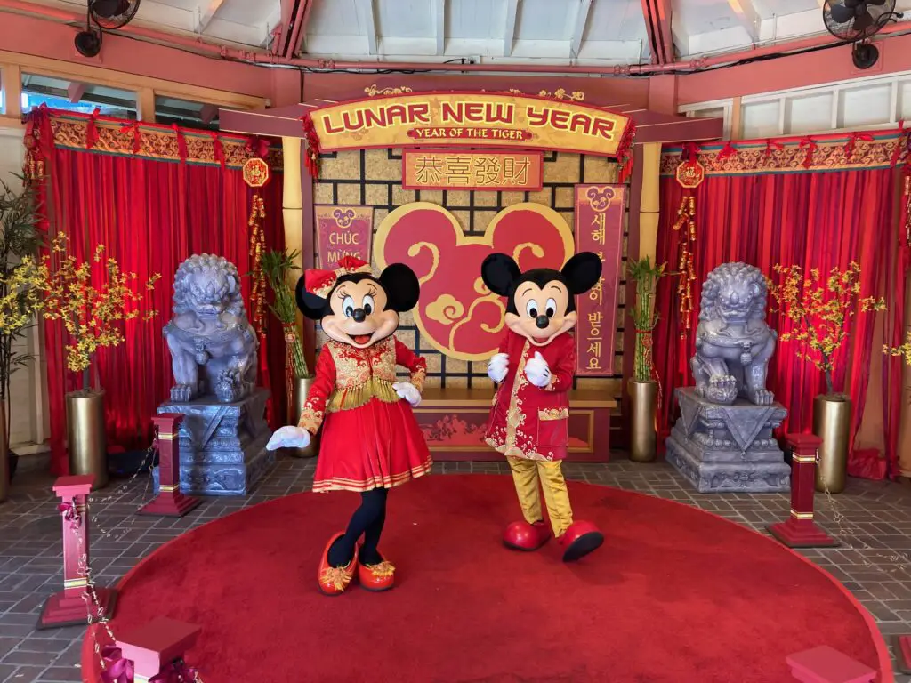 Lunar New Year Mickey & Minnie Mouse Meet & Greet at Disney California Adventure Park