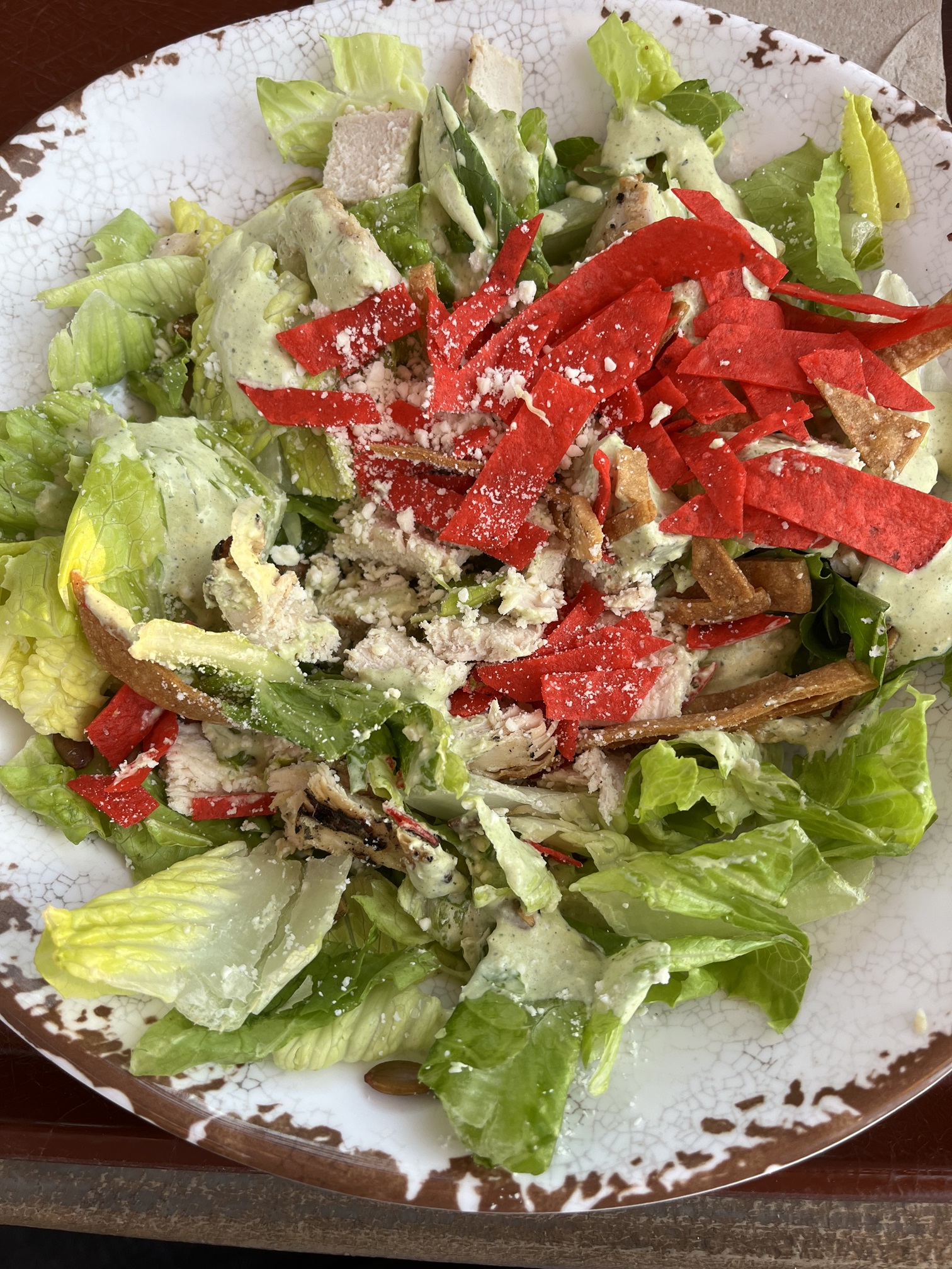 Rancho del Zocalo Restaurante Mexican Chicken Caesar Salad