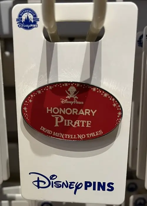 Disney Parks Honorary Cast Member Nametag Inspired Pins - Pirate