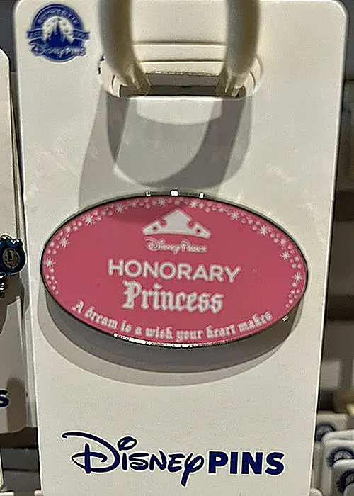 Disney Parks Honorary Cast Member Nametag Inspired Pins - Princess