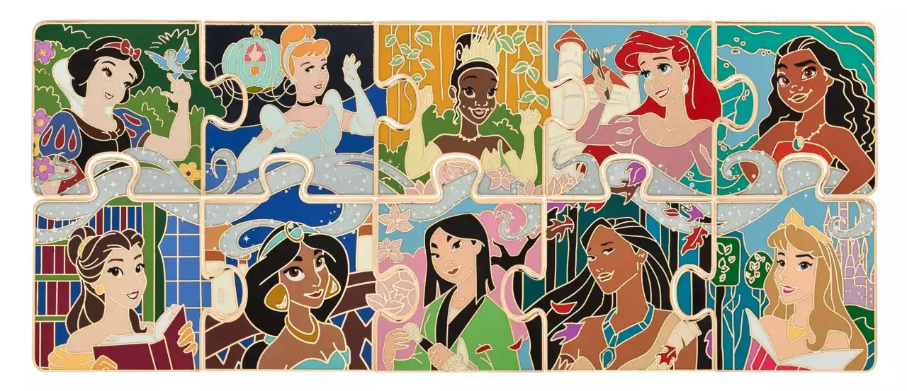 Disney Princess Puzzle Piece Mystery Pin Set – 1-Pc. – Limited Edition Set