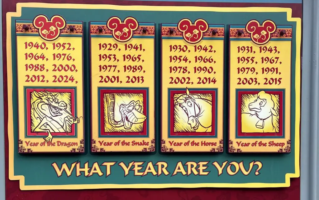 Lunar New Year - What Year Are You - 1