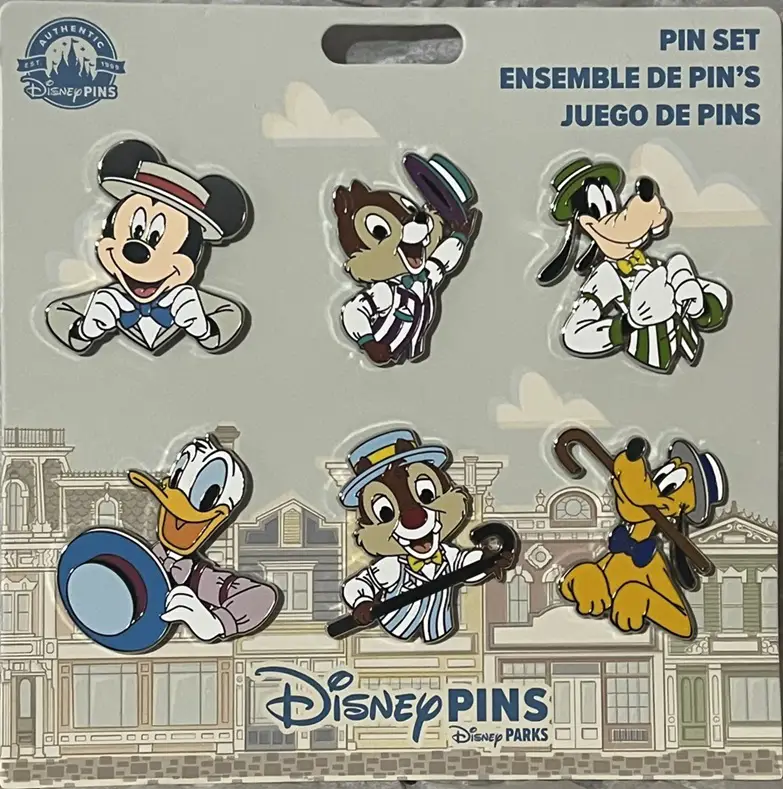 Mickey & Friends Dapper Dans Booster Pin Set