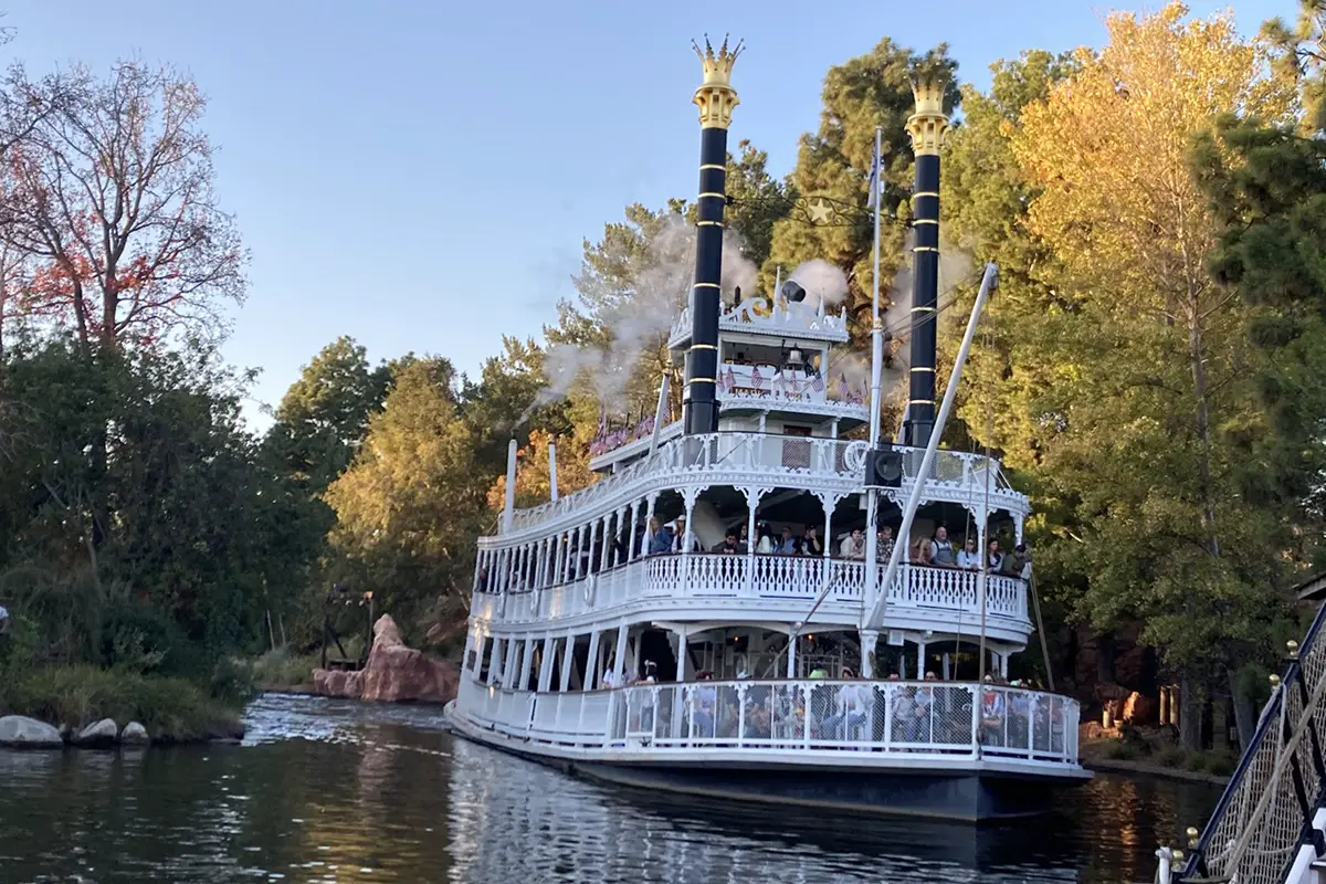 Sailing Down the Rivers of America on the Mark Twain Riverboat at Disneyland
