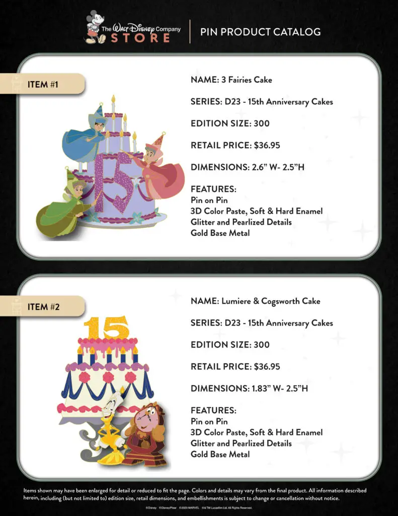 TWDC Store Pin Catalog Page 1