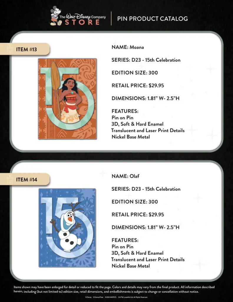 TWDC Store Pin Catalog Page 7