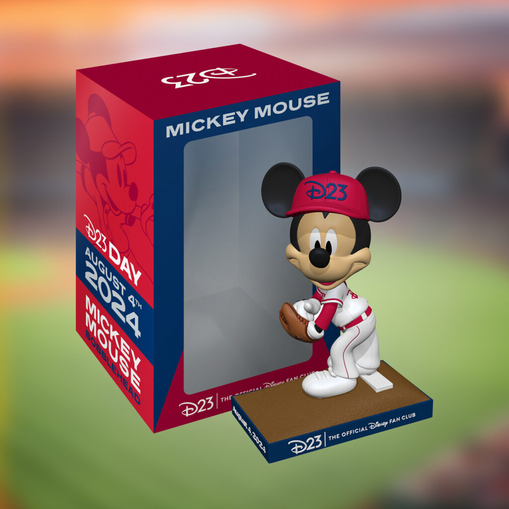 D23 Day at Angels Stadium Mickey Mouse Bobblehead