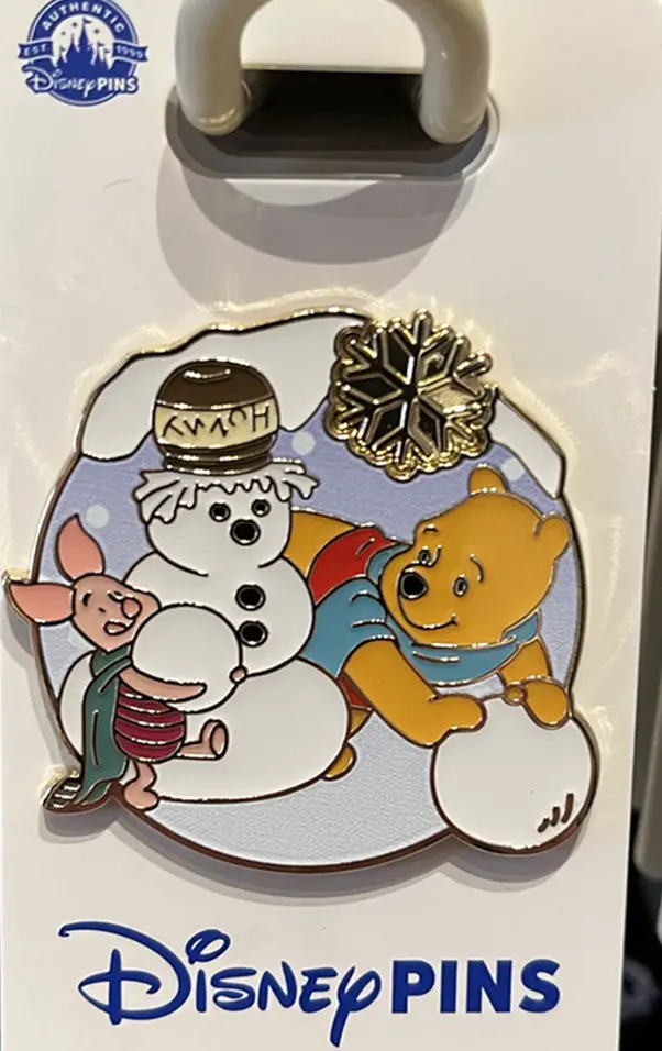 Disney Parks Winnie the Pooh Snowman Open Edition Pins - 6