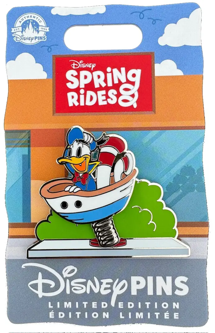 Donald Duck Spring Rides Pin