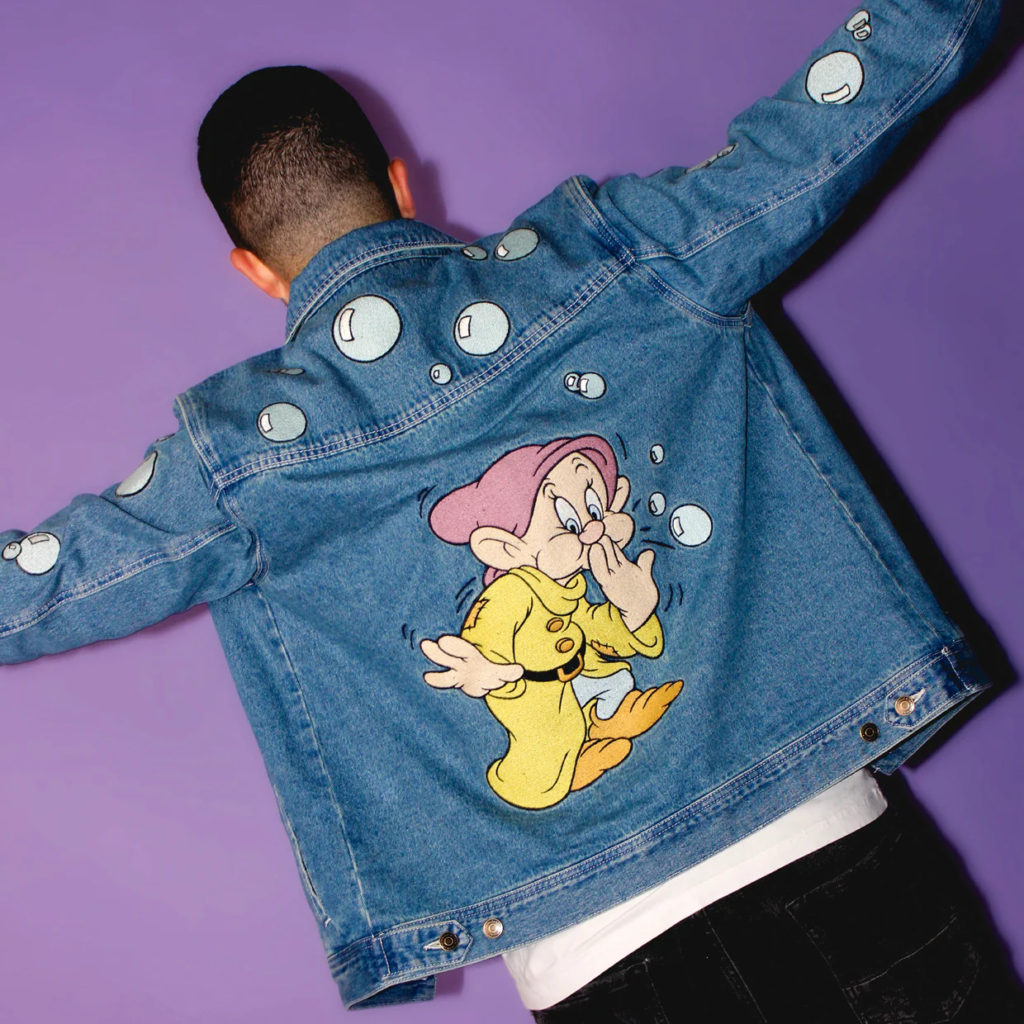 Dopey Bubbles Denim Jacket - Back