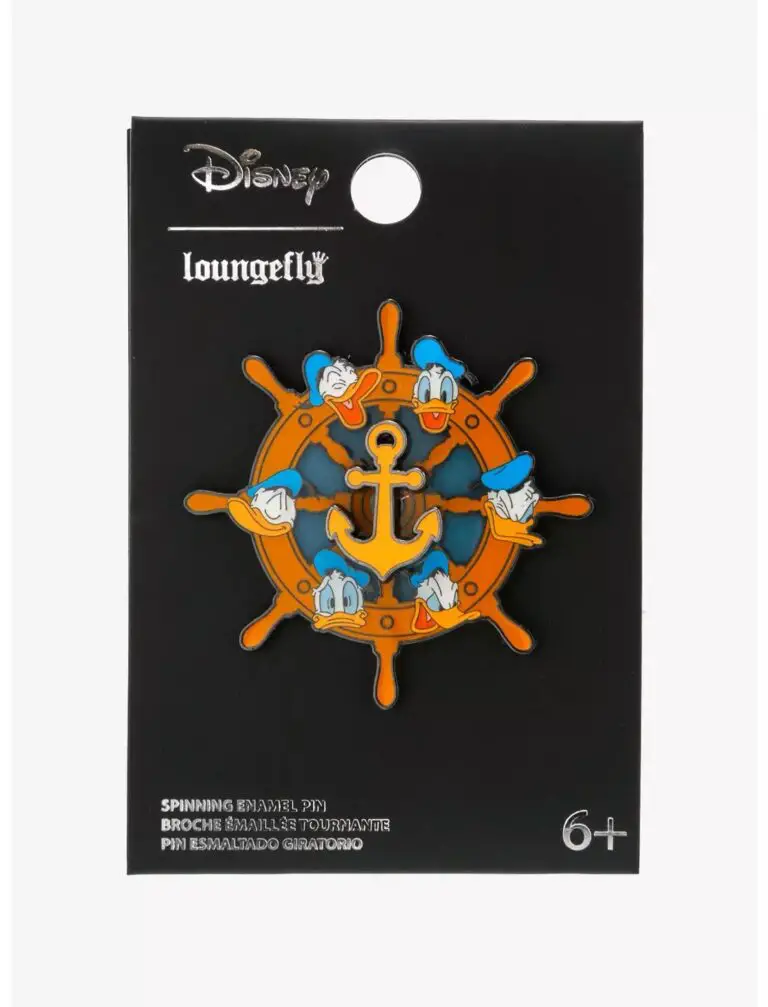 Loungefly Disney Donald Duck Mood Wheel Spinner Enamel Pin