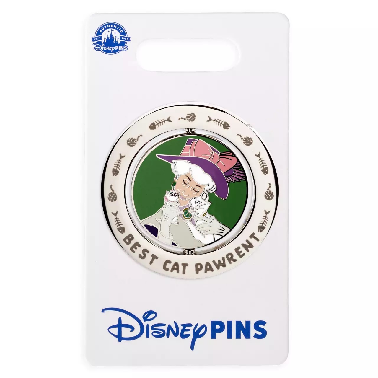 Madame Adelaide Bonfamille, Duchess and Kittens ''Best Cat Pawrent'' Spinning Pin – The Aristocats