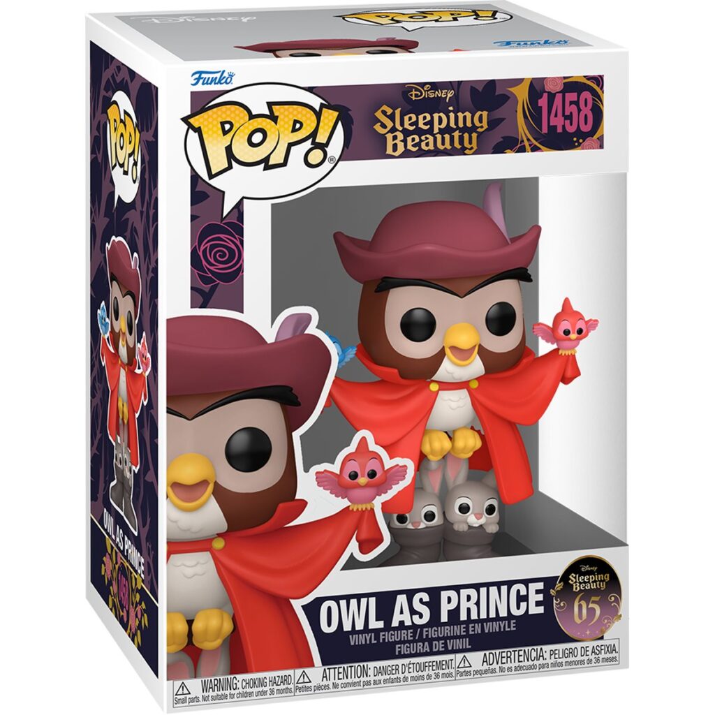 Sleeping Beauty 65th Anniversary Owl as Prince Funko Pop! Vinyl Figure #1458 Box