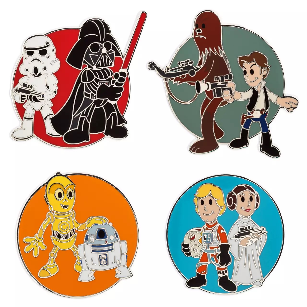 Star Wars Pin Trading Starter Set Pins