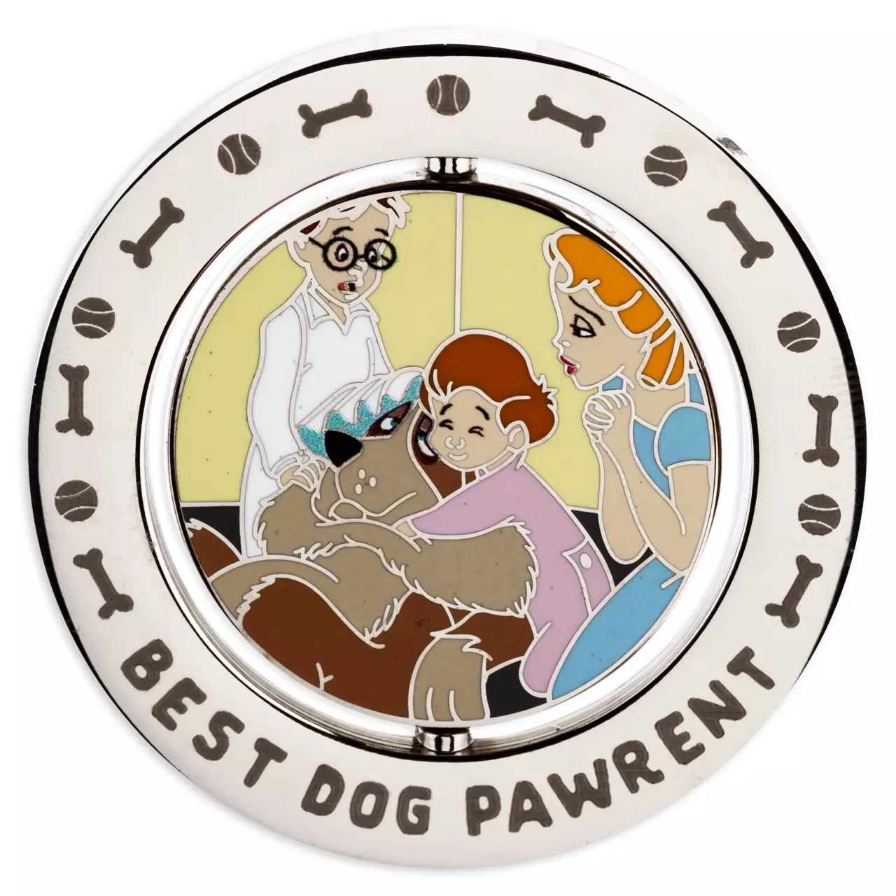 The Darling Family and Nana ''Best Dog Pawrent'' Spinning Pin – Peter Pan - 1