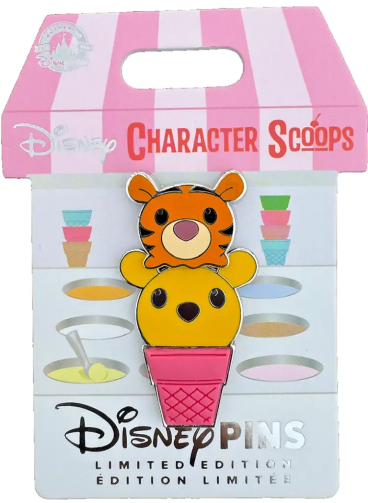 Winnie the Pooh & Tigger Character Scoops Pin