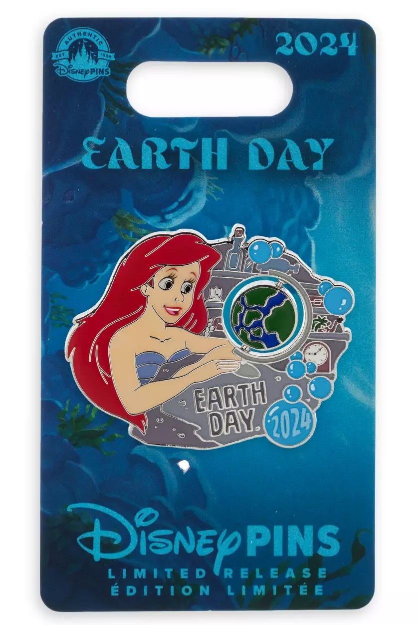 Ariel Earth Day 2024 Spinner Pin – The Little Mermaid – Limited Release