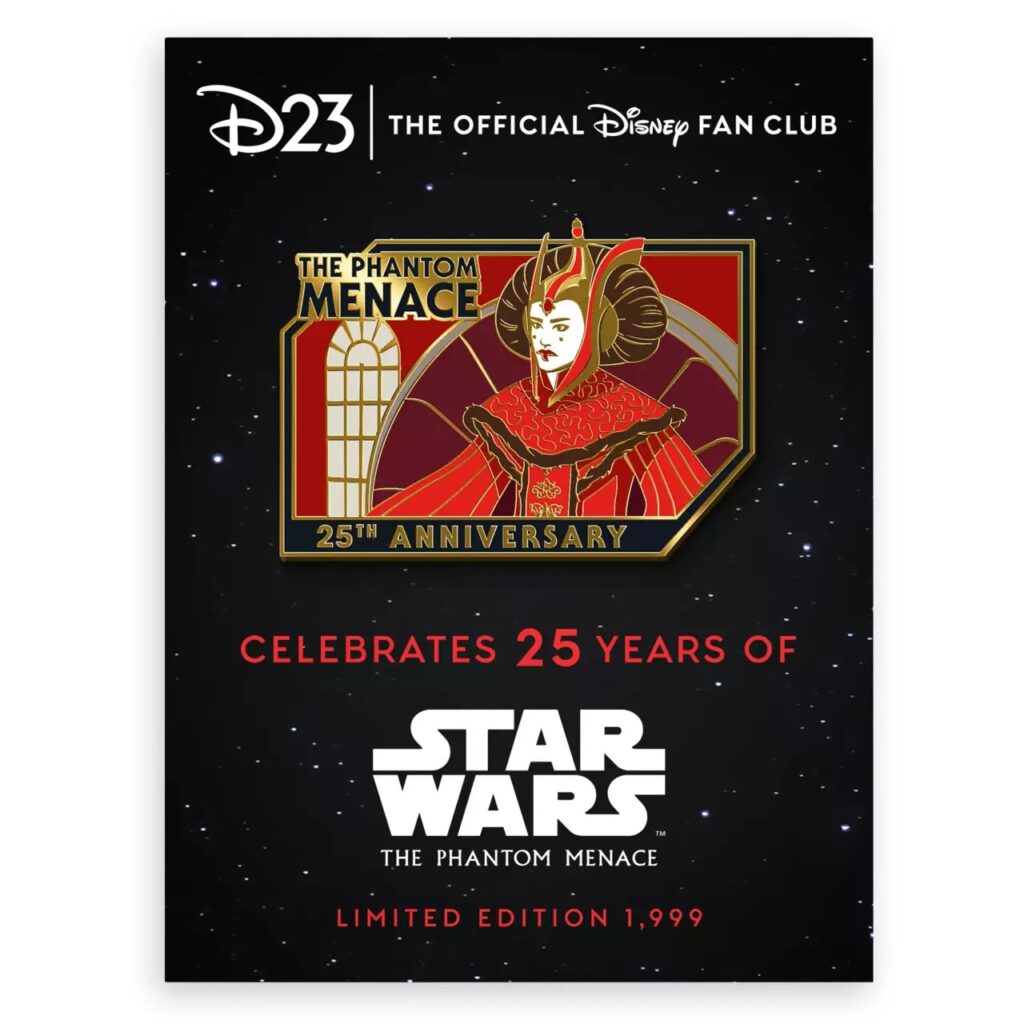 D23 Exclusive Star Wars: The Phantom Menace 25th Anniversary Pin – Limited Edition