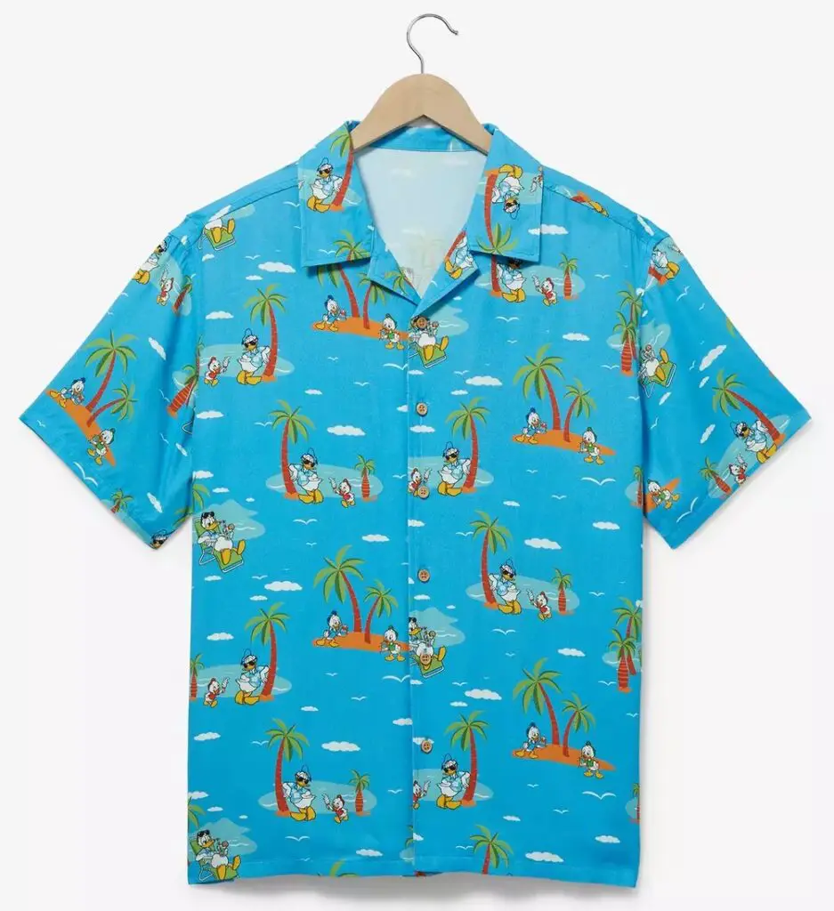 Disney Donald Duck Island Allover Print Button-Up Top - BoxLunch Exclusive