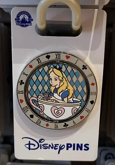 Disney Parks Alice in Wonderland Spinner Open Edition Pins - 2b