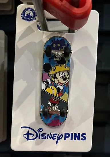 Disney Parks Mickey Mouse Skateboard Open Edition Pins - 3