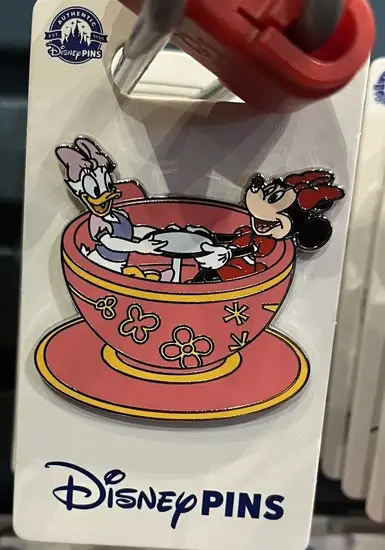 Disney Parks Minnie Mouse & Daisy Duck Teacup Open Edition Pins - 5