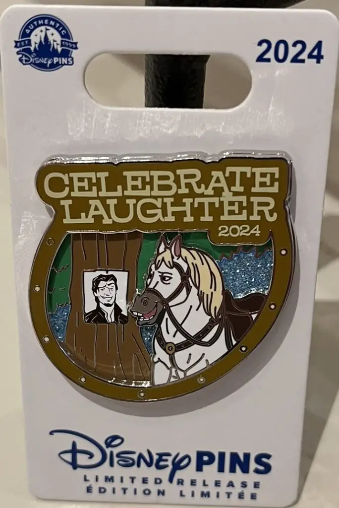 Disney Pins 2024 Celebrate Laughter with Flynn Rider and Maximus