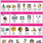 Disneyland April 2024 Disney Pins Product Preview Sheet
