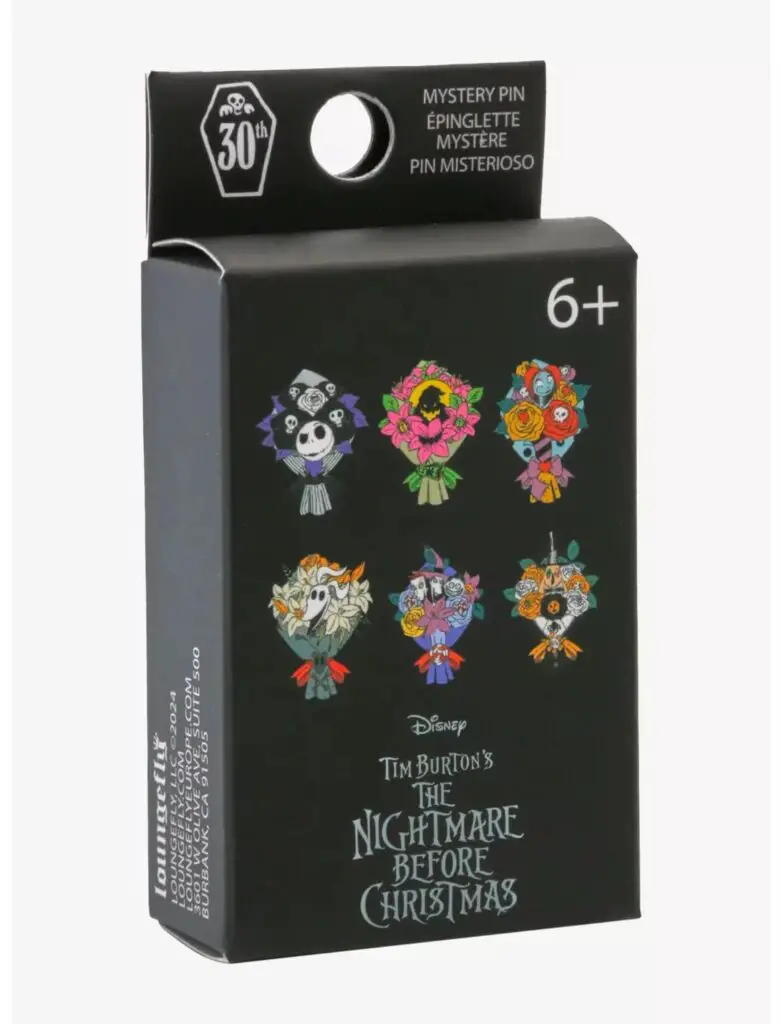 Loungefly The Nightmare Before Christmas Bouquet Blind Box Enamel Pin - Box Image
