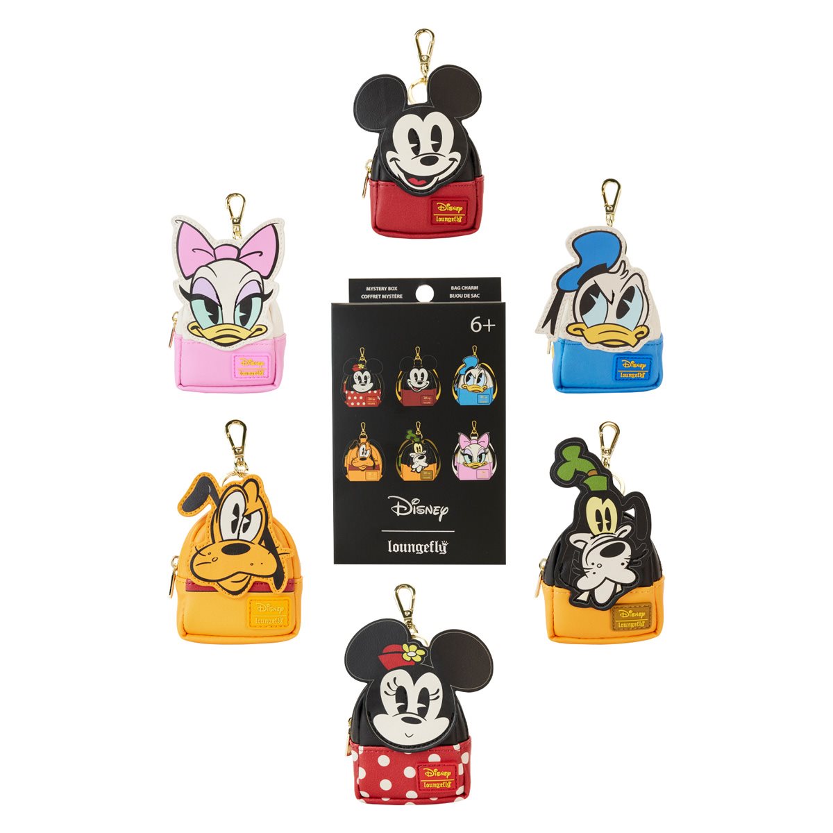 Mickey and Friends Mini-Backpack Mystery Key Chain Case of 12