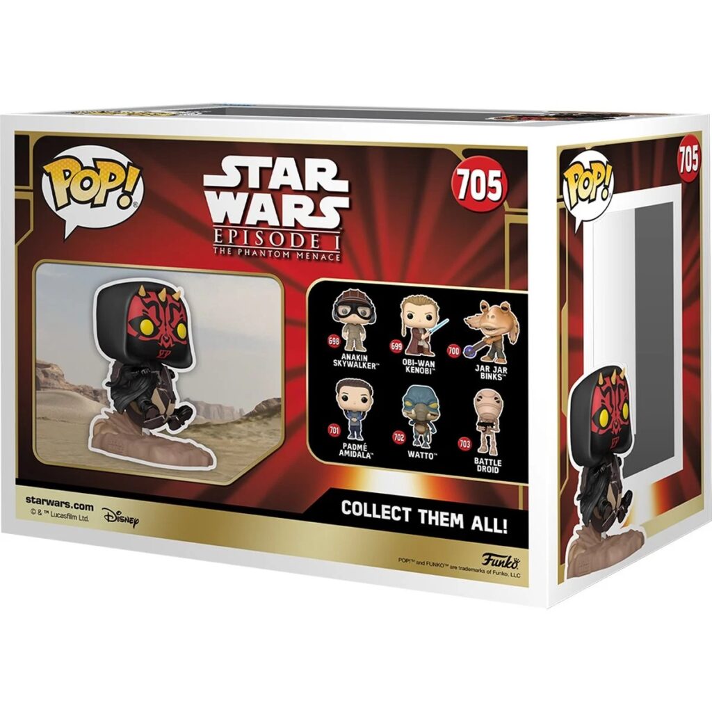 Star Wars Episode I - The Phantom Menace Darth Maul on Bloodfin Speeder Deluxe Funko Pop! Ride #705 Box Front