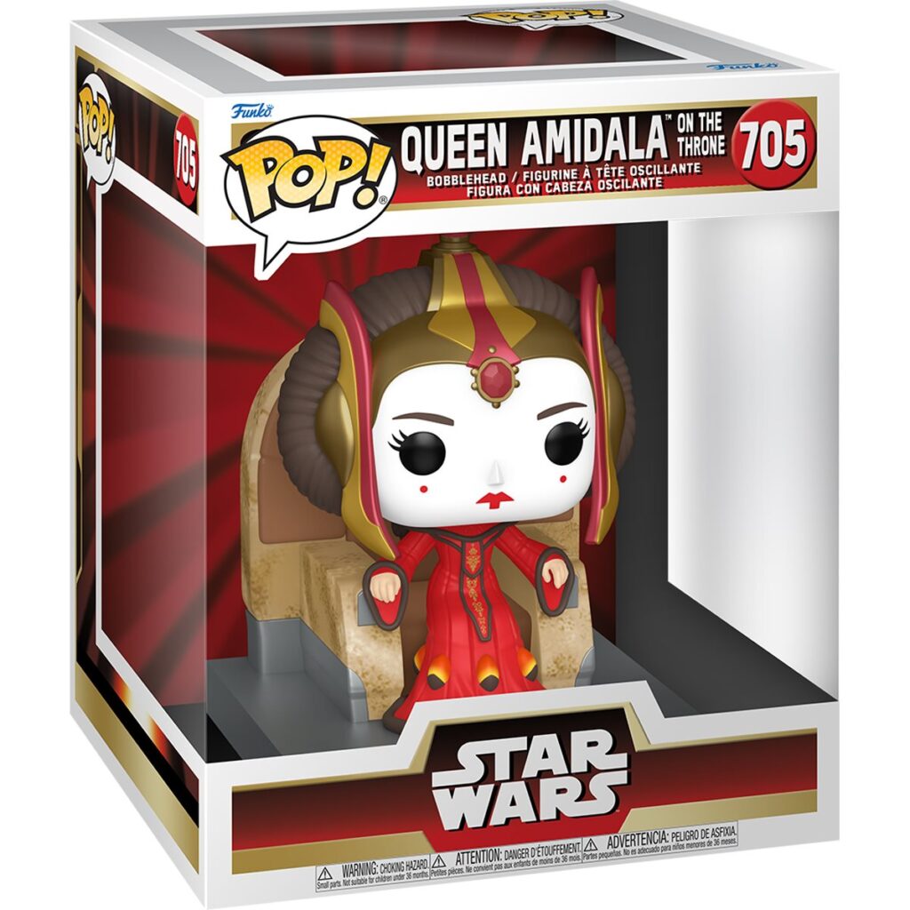 Star Wars Episode I - The Phantom Menace Queen Amidala on the Throne Deluxe Funko Pop! Vinyl Figure #705 Box Front