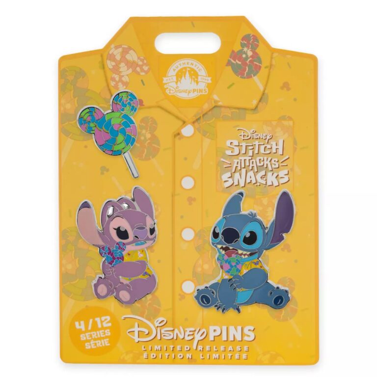 Stitch Attacks Snacks Pin Set – Lollipop – April – Limited Release