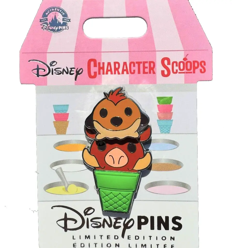 Timon & Pumbaa Character Scoops Pin