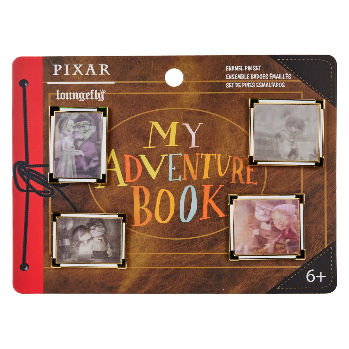 Up 15th Anniversary Adventure Book Pin Set 4-Pack