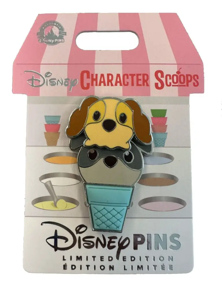 Disney Lady and the Tramp Character Scoops Pin