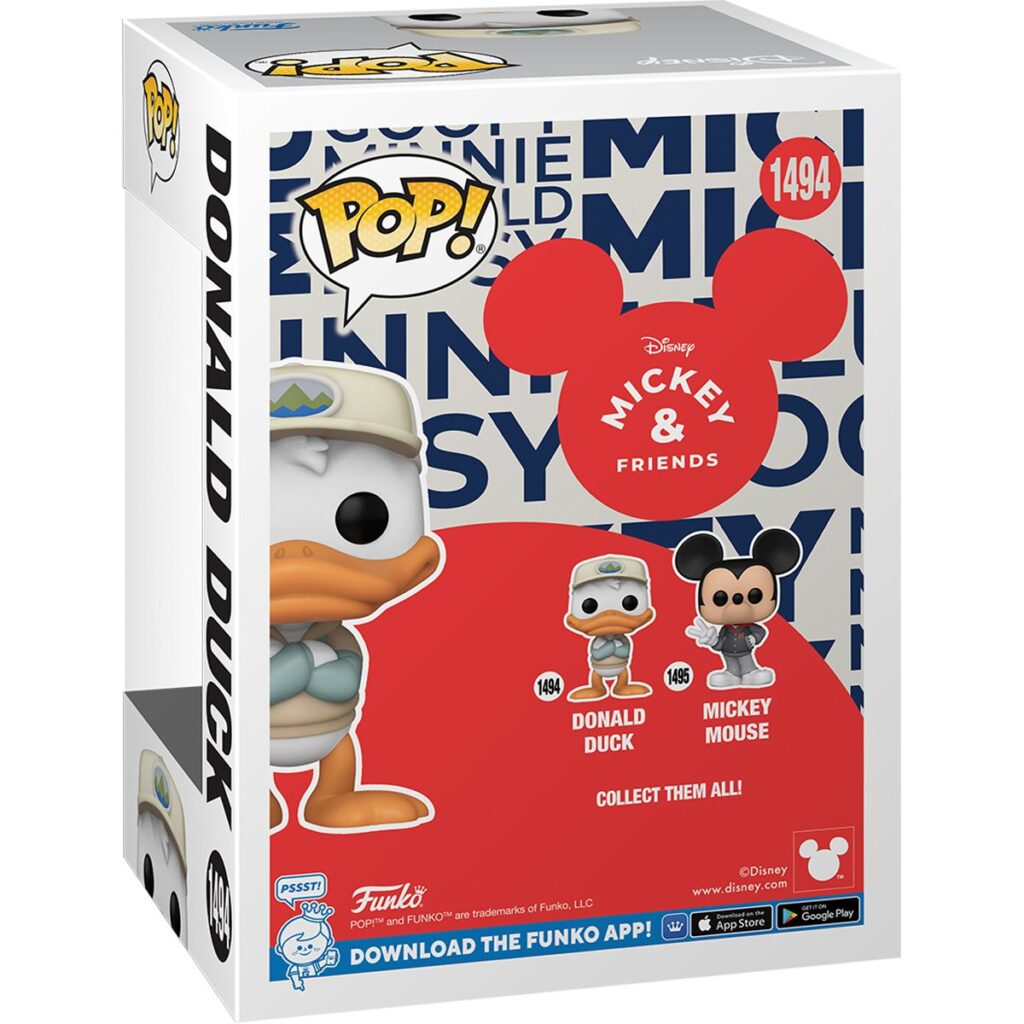 Disney Mickey & Friends Excellent 8 IRL Donald Duck Funko Pop! Vinyl Figure #1494 - Box Back