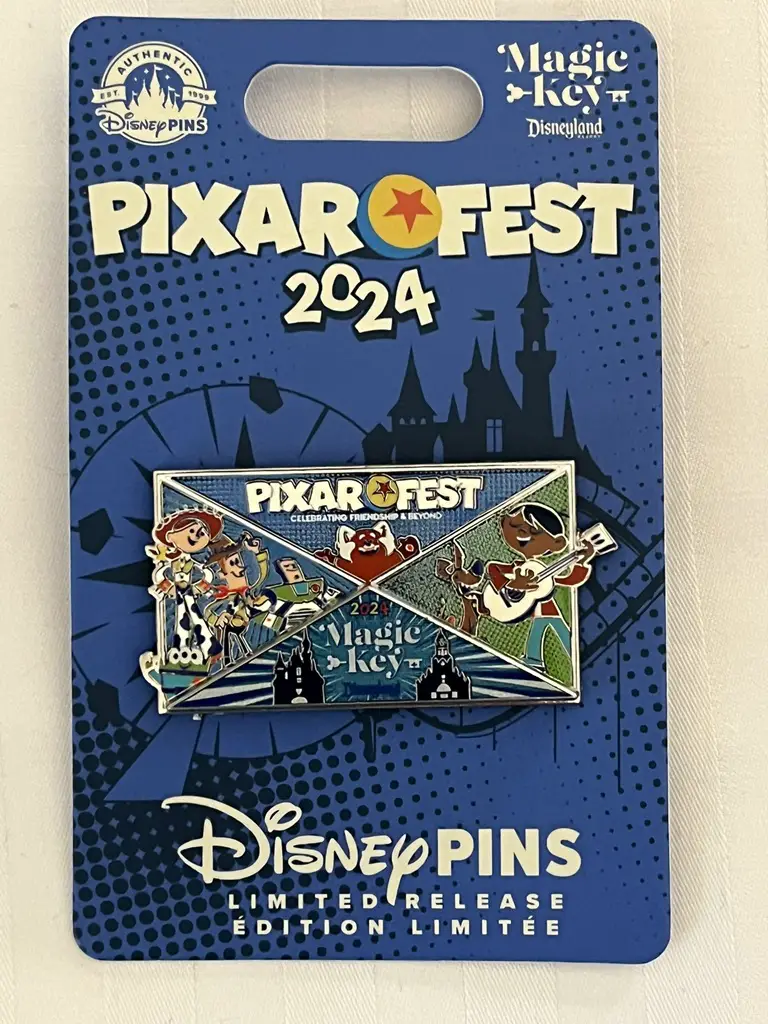 Disney Pins Pixar Fest 2024 Limited Release Magic Key Pin