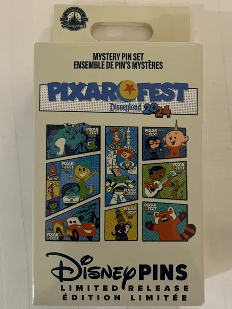 Disney Pins Pixar Fest 2024 Limited Release Mystery Blind Box