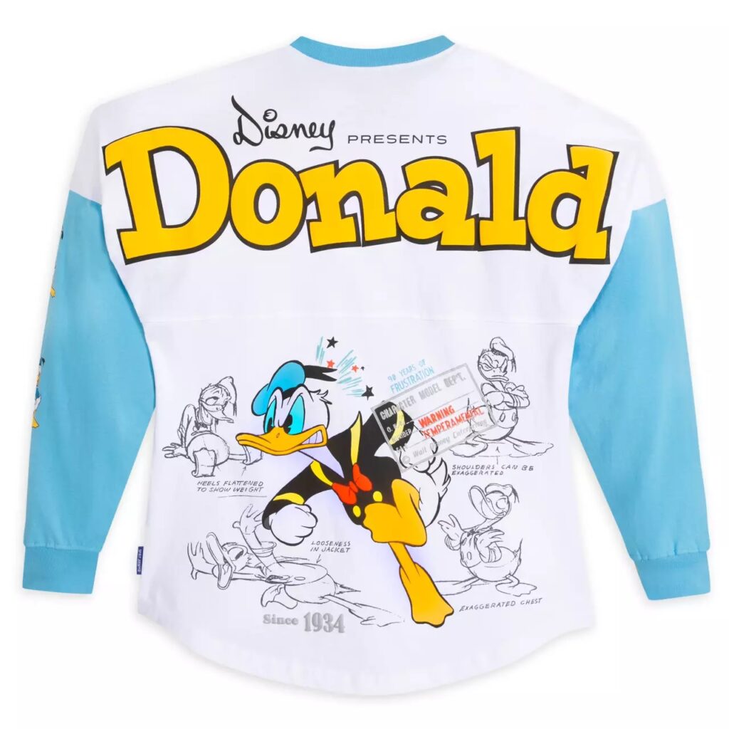 Donald Duck 90th Anniversary Spirit Jersey for Adults - Back