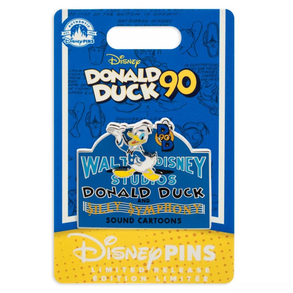 Donald Duck 90th Anniversary Walt Disney Studios Pin – Limited Release