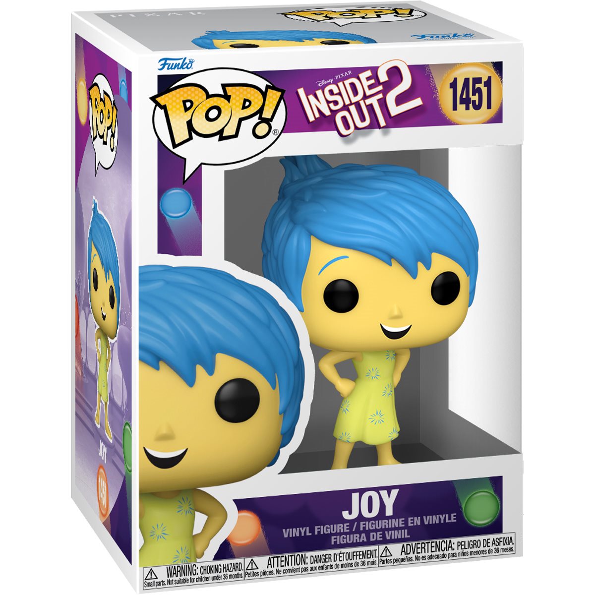 Inside Out 2 Joy Funko Pop! Vinyl Figure #1451 - Box Front