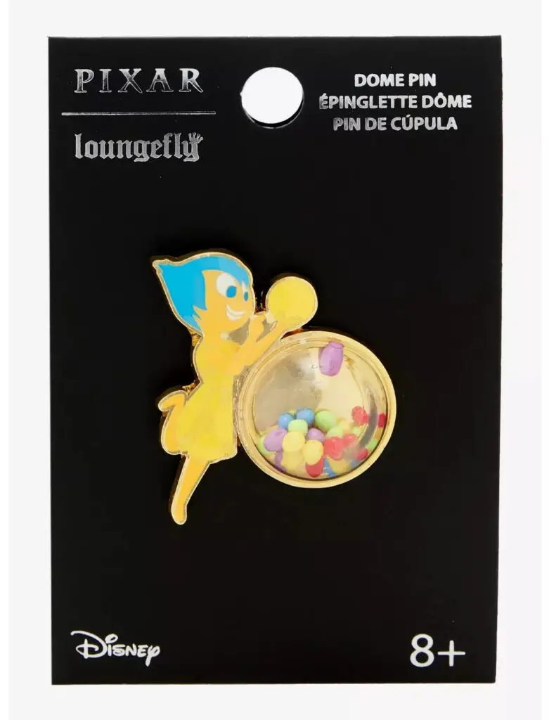 Loungefly Disney Pixar Inside Out Joy 3D Dome Enamel Pin - BoxLunch Exclusive