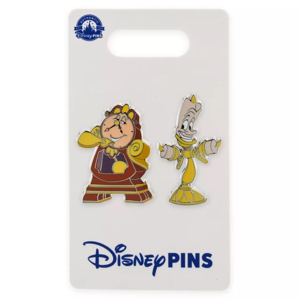 Lumiere and Cogsworth Pin Set – Beauty and the Beast