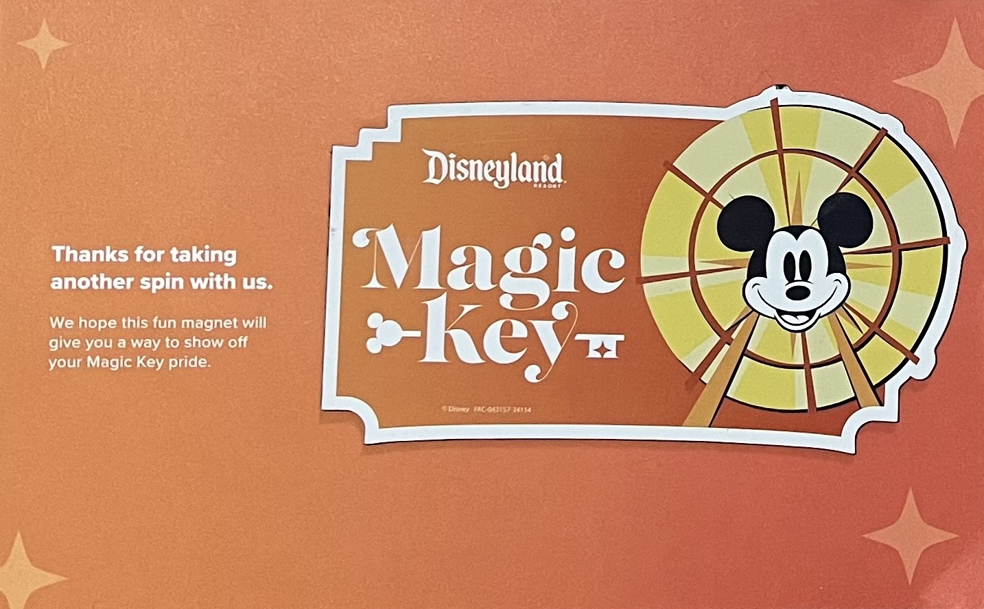 Magic Key Pass Renewal Magnet