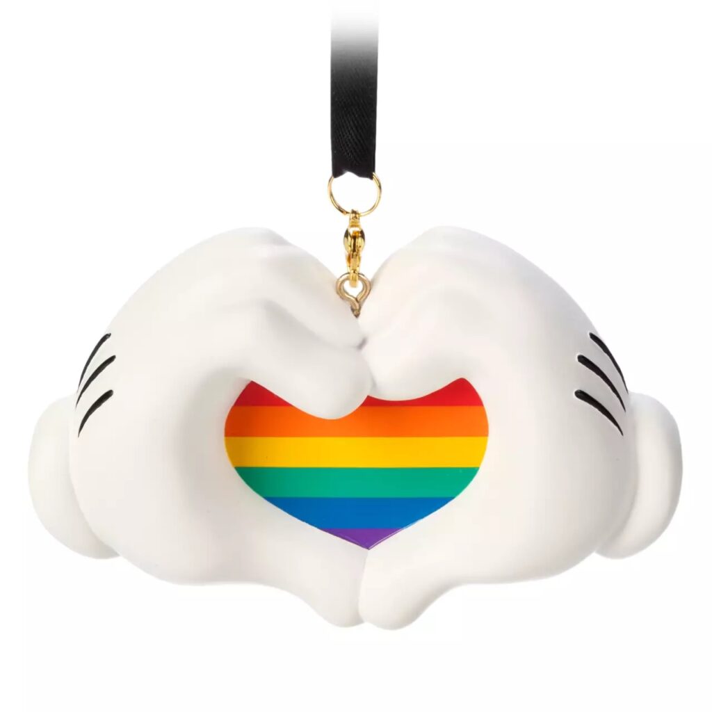 Mickey Mouse Gloves Sketchbook Ornament – Disney Pride Collection - Front